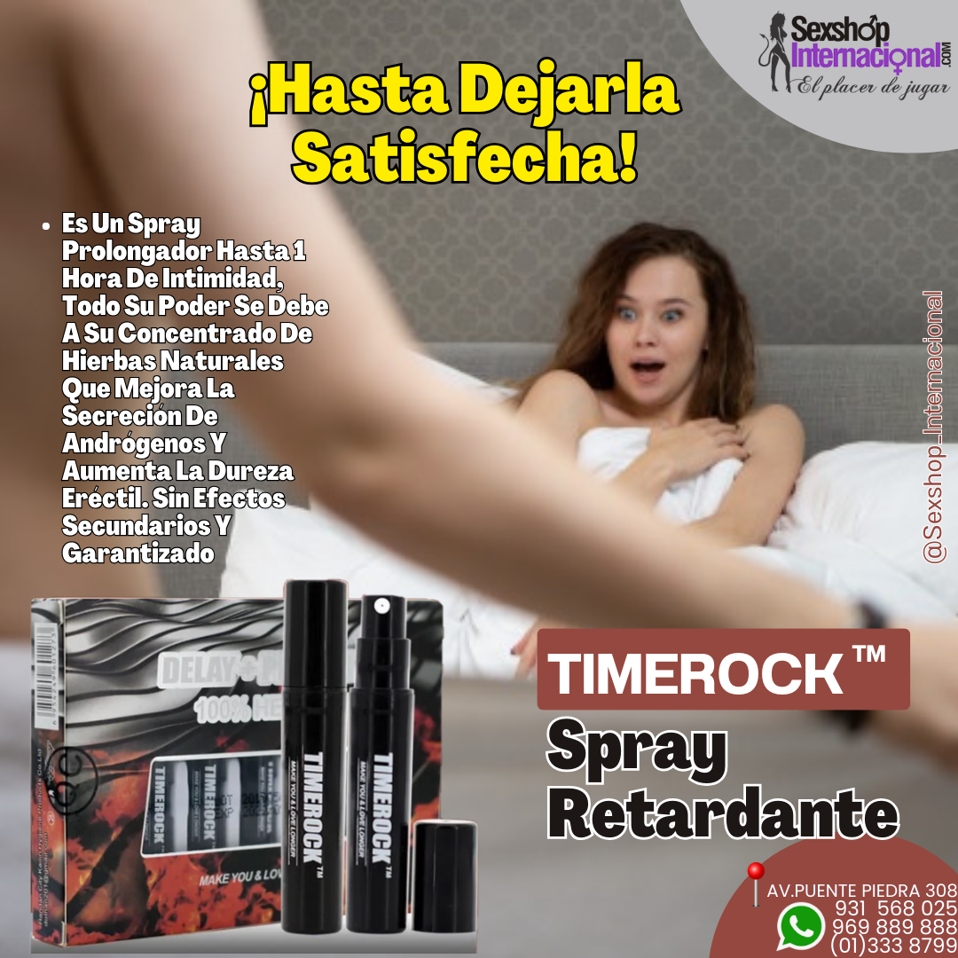 RETARDANTE TIMEROCK SPRAY ECONOMICO PROLONGADOR 1 HORA-SEXSHOP 